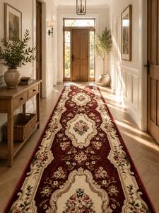 Traversa Covor, Lotos 570, Grena, Latime 80 cm, Diverse Lungimi