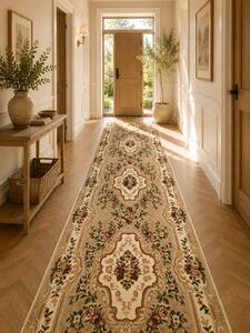 Traversa Covor, Lotos 570, Crem Bej, Latime 120 cm, Diferite Lungimi