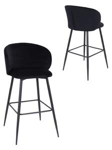 Scaun de bar Ganta Black negru