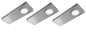 Evotec Tain-CF lampă mobilier LED plată în set de 3, Metalic, Bucătărie, Plastic, Modern