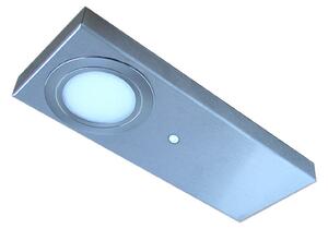 Evotec set de 3 lămpi cu LED sub dulap Tain comutator culoare, Gri, Camera de zi / sufragerie, Metal, Modern