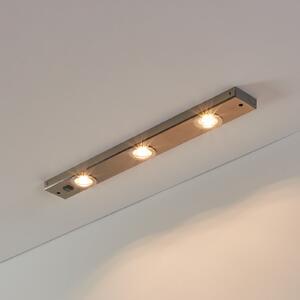 EGLO Lampă sub dulap Kob LED cu comutator, nichel mat, Gri, Bucătărie, Metal, Modern