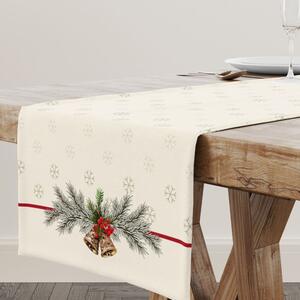 Napron Craciun bumbac 100% 40x150cm, Holly