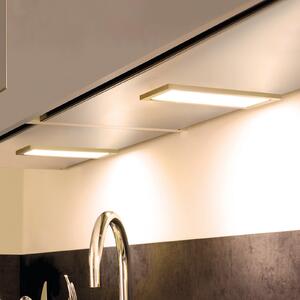 Hera Lampă LED pentru sub mobilier Sky, set de 2 bucăți, 3.000K, oțel inoxidabil, reglabil, Metalic, Bucătărie, Plastic, Modern
