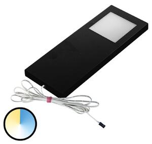 Hera Lampă sub dulap Dynamic LED Slim-Pad F 1x negru, reglabil, Negru, Bucătărie, Plastic, Modern