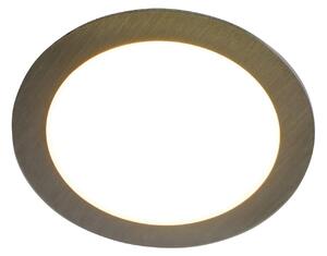 Hera Lampă LED mobilier încas FAR 68 set 3x oțel 4W 940, reglabil, Metalic, Camera de zi / sufragerie, Plastic, Modern, Montarea mobilierului