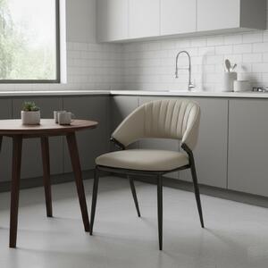Scaun Torino Piele Ecologică Crem