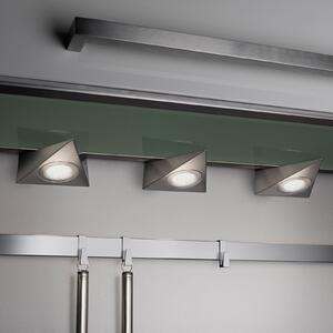 Trio Lighting Lampă LED montată sub dulap Ecco set 3x nichel mat, Gri, Bucătărie, Metal, Modern