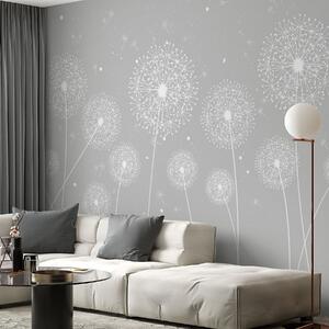 Tapet Păpădii delicate care dansează în briză, Fototapet Flori, w00754v1 : Uwalls.ro