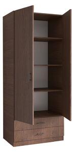Dulap 2 usi si 2 sertare, H200 x L80 x A52cm, Material Pal 18mm, Culoare Wenge