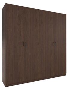 Dulap cu 4 ui H200 x A52 x L160cm, Culoare Wenge, Pal 18mm