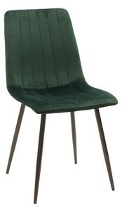 Scaun Noor, Pako World, Catifea, Verde-Negru, 44x53x86 cm
