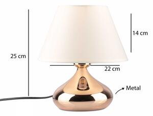 Lampă de masă ASPARAGUS 1xE27/40W/230V, finisaj cupru