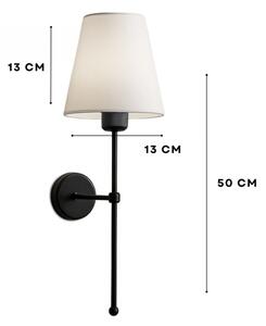Aplica de perete ASPARAGUS 1xE27/40W/230V negru/crem