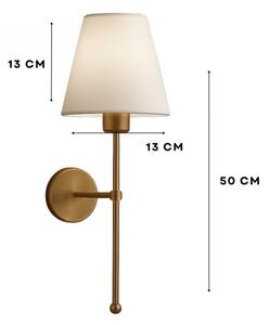 Aplica de perete ASPARAGUS 1xE27/40W/230V aurie/crem