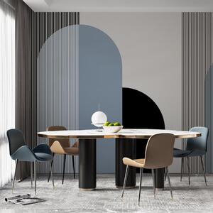 Tapet Forme și linii abstracte în armonie, Fototapet Modele, w00631v2 : Uwalls.ro