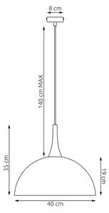 Lustră suspendată pe cablu NAUTICA 1xGX53/12W/230V albă