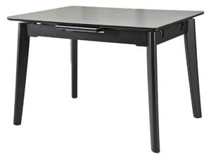 Masa extensibila OSTEN, gri cu efect de marmura/negru, 120/160x80x76 c
