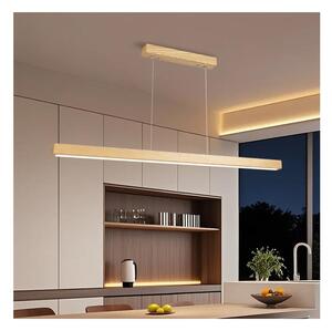 Brilagi - Lustra LED OAK suspendată cu cablu, 30W/230V, 3000/4500/6000K, stejar