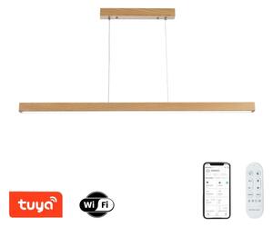 Brilagi - Lustru LED dimabil pe cablu OAK SMART LED/30W/230V Wi-Fi Tuya stejar+telecomandă