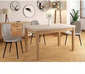 Masa extensibila PRESTO, casmir/stejar, PAL laminat, 140/218x80x78 cm