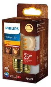 Bec LED dimabil Vintage Philips P45 E27, 3W, 230V, 2200K