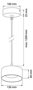 Brilagi - LED Lustră suspendată pe cablu AURA LUX 1xGX53/30W/230V negru/auriu