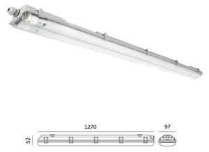 Corp de iluminat tehnic LED T8 2xG13/18W/230V 4000K IP65 127 cm