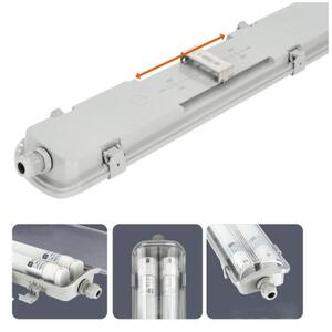 Corp de iluminat tehnic LED T8 2xG13/18W/230V 4000K IP65 127 cm