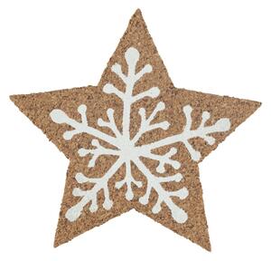 Suport de plută Altom Winter star 10 x 10 x 0,3cm, set de 6 buc