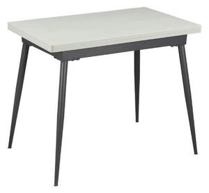 Masa extensibila SMART, alb/negru, 60/120x93x77 cm