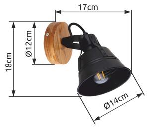 Globo 15466S-1 - Aplică perete spot GÜNTHER 1xE27/60W/230V