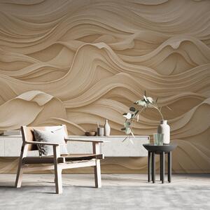 Tapet Valuri bej, Fototapet 3D, Fototapet 3D Flori, w02311v2 : Uwalls.ro