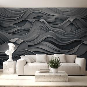 Tapet Valuri gri închis, Fototapet Modern, w02311v1 : Uwalls.ro