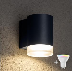 Brilagi - Aplică de perete LED RGBW pentru exterior MATERA 1xGU10/4,8W/230V antracit IP54