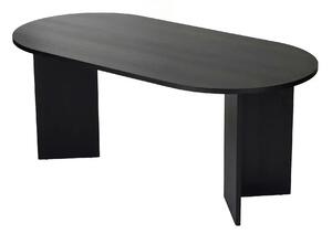 Masa SABLIN, negru, PAL laminat, 180x90x75 cm