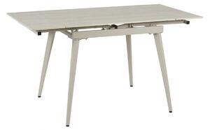 Masa extensibila REEF, grej cu efect de piatra travertin, ceramica/met