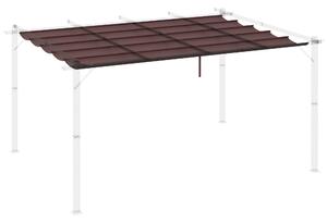 Outsunny Acoperiș de Schimb pentru Pergolă cu 10 Orificii de Drenaj, Copertină din Poliester pentru Pergolă, 350x260 cm, Gri | Aosom Romania