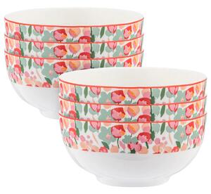 Bol de porțelan Altom Grace 600 ml, diametru 14cm, set de 6 buc