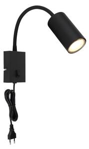 Lampă de perete flexibilă ROBBY 1xGU10/25W/230V neagră Globo 57911WB