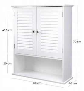 Dulap suspendat pentru baie LEHAC 60x70 cm, alb