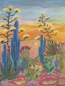 Ilustrare Colorful desert, Eleanor Baker, (30 x 40 cm)