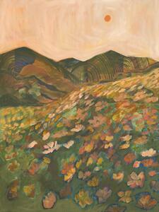 Ilustrare Blooming field, Eleanor Baker, (30 x 40 cm)