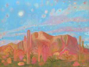 Ilustrare Colorful desert II, Eleanor Baker, (40 x 30 cm)