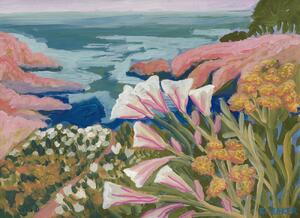 Ilustrare Sea and flowers, Eleanor Baker, (40 x 30 cm)