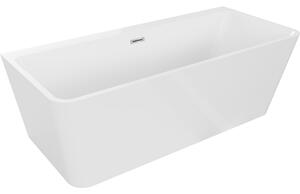 Mexen Volta cadă freestanding de perete 170 x 75 cm, albă, preaplin cromat - 51131707500-01