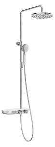 Ravak Termo - Set de duș cu termostat, diametru 25 cm, 3 jeturi, crom/alb X070161