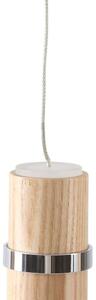 Lucande - Nojus LED Lustră Pendul Wood/Chrome Lucande