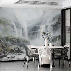 Tapet Cascada în ceață, Fototapet Natură, w08572 : Uwalls.ro