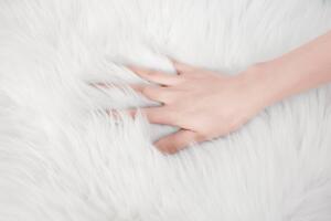 Covor Home affaire Valeria, blana artificiala, alb, 160/230 cm
